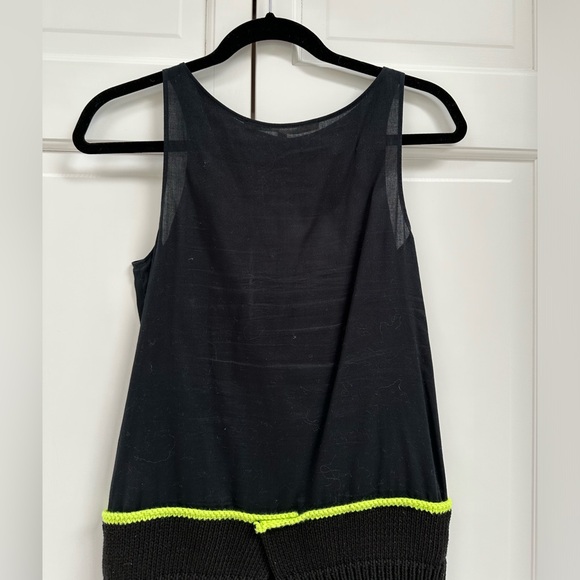 Hache Lightweight Top with Neon Green Detail - Picture 3 of 9